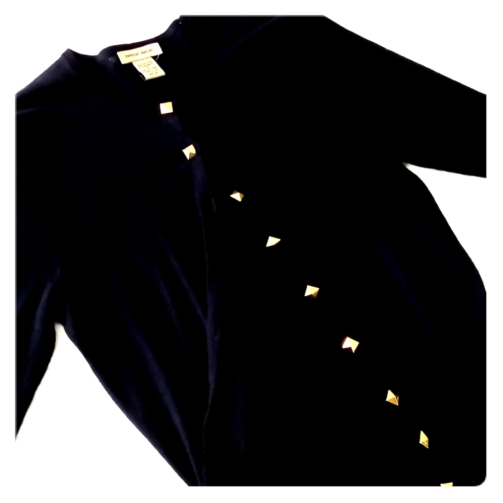 Black Cardigan Sweater by VERTICAL DESIGN